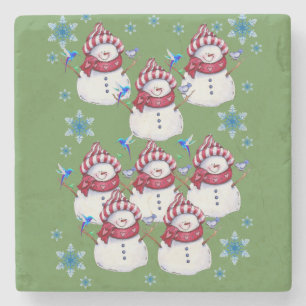 Dessous-de-verre En Pierre Dessous de verre en pierre de marbre Noël