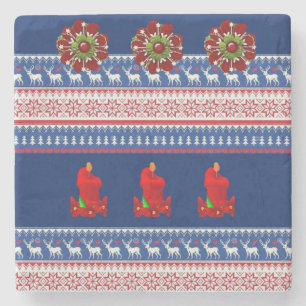 Dessous-de-verre En Pierre Dessous de verre en pierre de marbre Noël