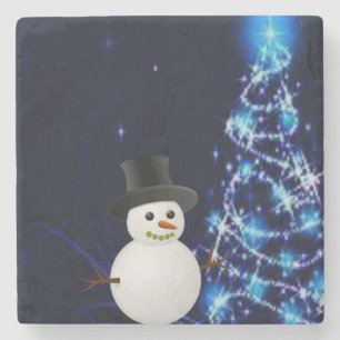 Dessous-de-verre En Pierre Dessous de verre en pierre de marbre Noël