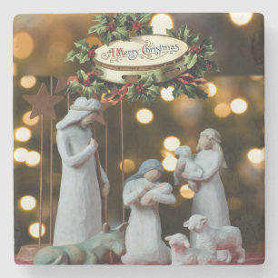 Dessous-de-verre En Pierre Dessous de verre en pierre de marbre Noël