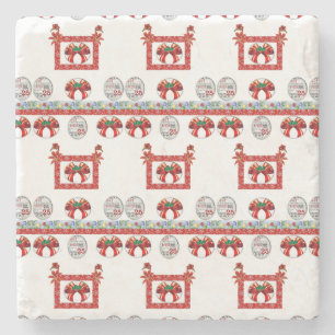 Dessous-de-verre En Pierre Dessous de verre en pierre de marbre Noël