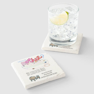 Dessous-de-verre En Pierre Dessous de verre en pierre de marbre Où est Mère ?