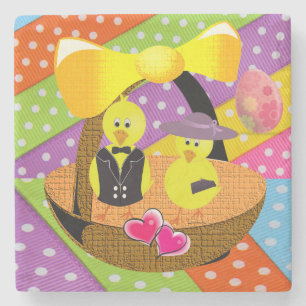 Dessous-de-verre En Pierre Dessous de verre en pierre de marbre Pâques