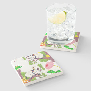 Dessous-de-verre En Pierre Dessous de verre en pierre de marbre Possum Chicks