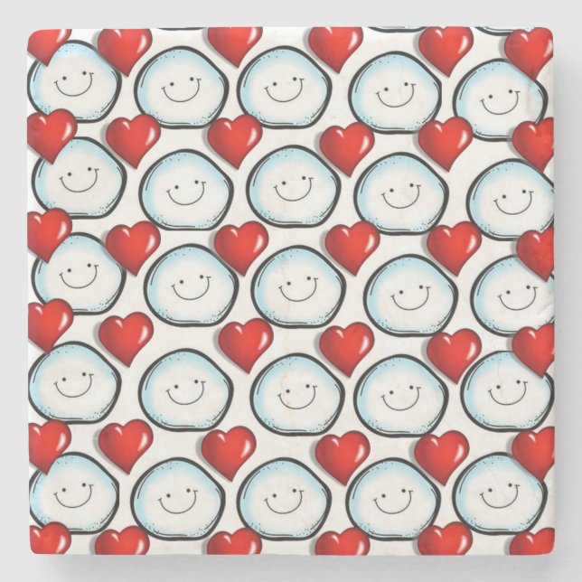 Dessous-de-verre En Pierre Dessous de verre en pierre de marbre Saint Valenti (Devant)