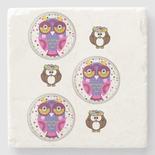 Dessous-de-verre En Pierre Dessous de verre en pierre de marbre Saint Valenti (Devant)