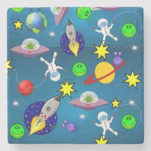 Dessous-de-verre En Pierre Dessous de verre en pierre de marbre spatial Alie