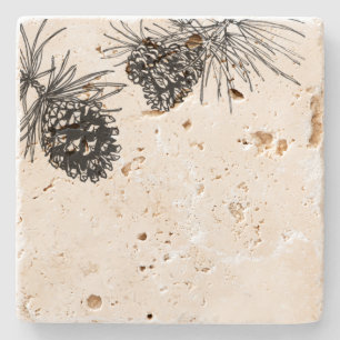 Dessous-de-verre En Pierre Dessous de verre en pierre de Pinecones