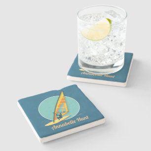 Dessous-de-verre En Pierre Dessous de verre en pierre de planche à voile