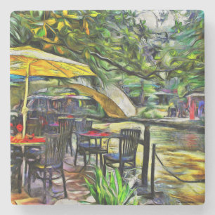 Dessous-de-verre En Pierre Dessous de verre en pierre de San Antonio Riverwal