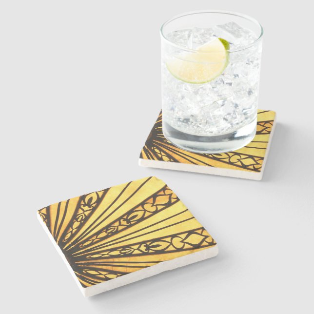 Dessous-de-verre En Pierre Dessous de verre en pierre de Sunburst (Côté)