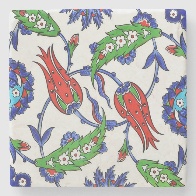 Dessous-de-verre En Pierre dessous de verre en pierre de tulipes turques (Devant)