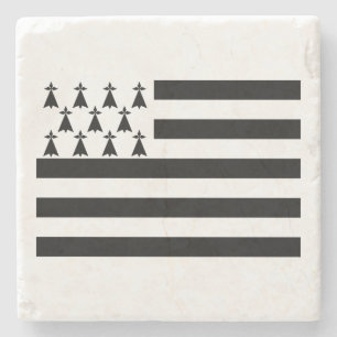 Dessous-de-verre En Pierre Dessous de verre en pierre drapeau breton patrioti