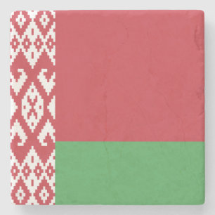 Dessous-de-verre En Pierre Dessous de verre en pierre du drapeau biélorusse p