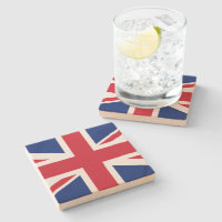 dessous de verre en pierre d'Union Jack (drapeau b