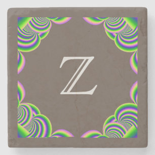 Dessous-de-verre En Pierre Dessous de verre en pierre Monogramme MultiColor e