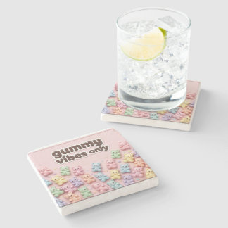 Dessous-de-verre En Pierre Dessous de verre en pierre Oursons Gélifiés Pastel