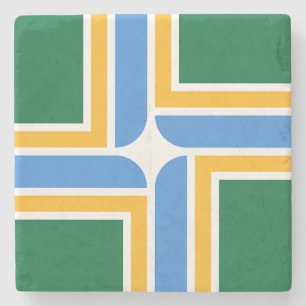 Dessous-de-verre En Pierre Dessous de verre en pierre patriotique avec drapea