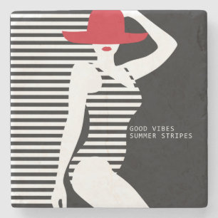 Dessous-de-verre En Pierre Dessous de verre en pierre pour femmes d'été