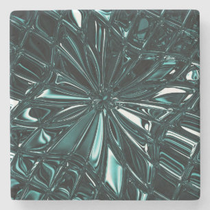 Dessous-de-verre En Pierre Dessous de verre en pierre vert foncé