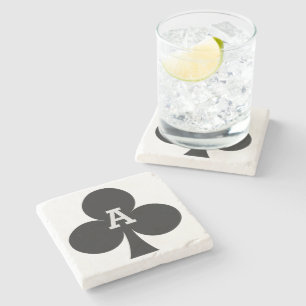 Dessous-de-verre En Pierre Dessous de verre faits sur commande de monogramme