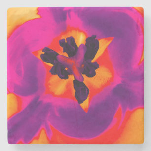 Dessous-de-verre En Pierre Dessous de verre fleur tulipe