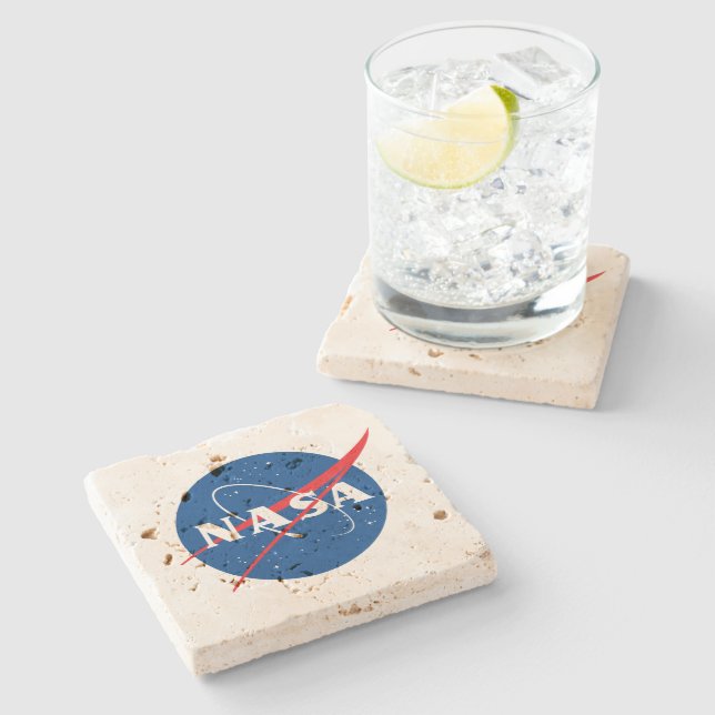 Dessous-de-verre En Pierre Dessous de verre Geo Travertine Carré de la NASA (Côté)