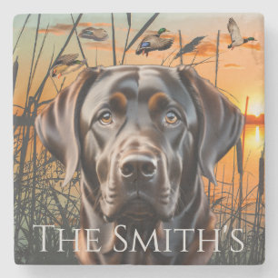 Dessous-de-verre En Pierre Dessous de verre Mariage personnalisable, Chocolat