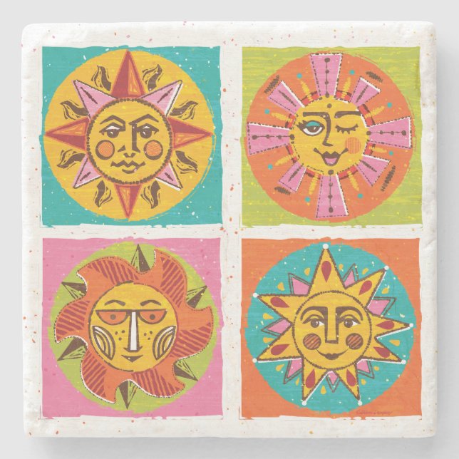 Dessous-de-verre En Pierre Dessous de verre Mod Sun Face (Devant)