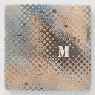 Dessous-de-verre En Pierre Dessous de verre Motif en pierre gris bleu beige