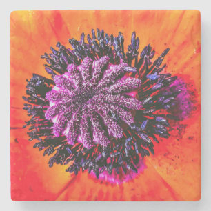 Dessous-de-verre En Pierre Dessous de verre, motif floral