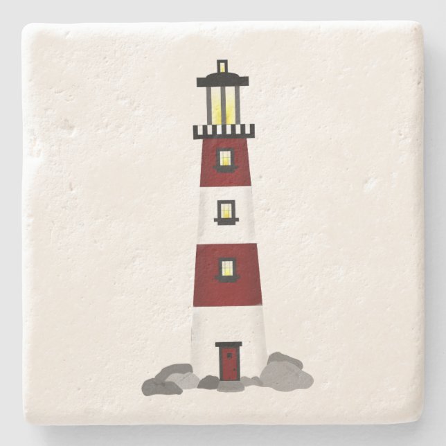 Dessous-de-verre En Pierre Dessous de verre phare (Devant)