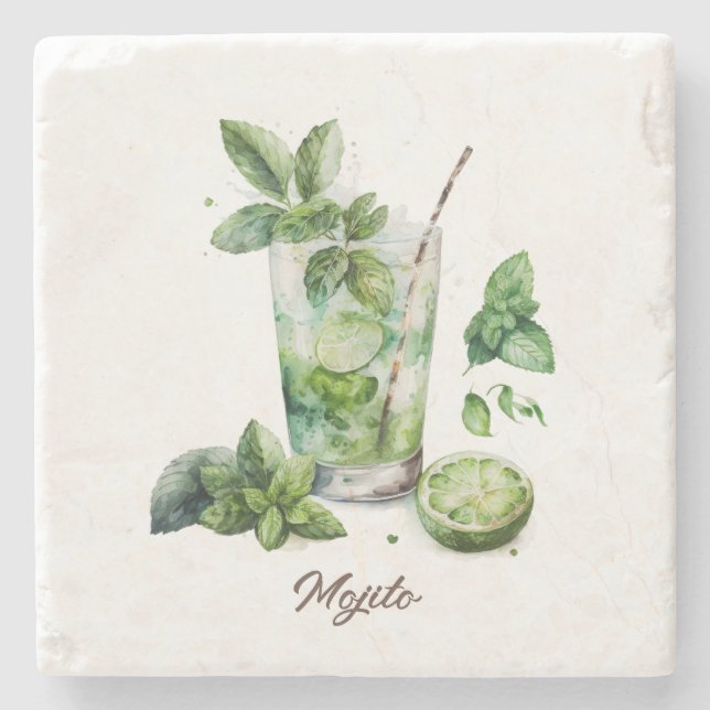 Dessous-de-verre En Pierre Dessous de verre, Pierre - Mojito (Devant)