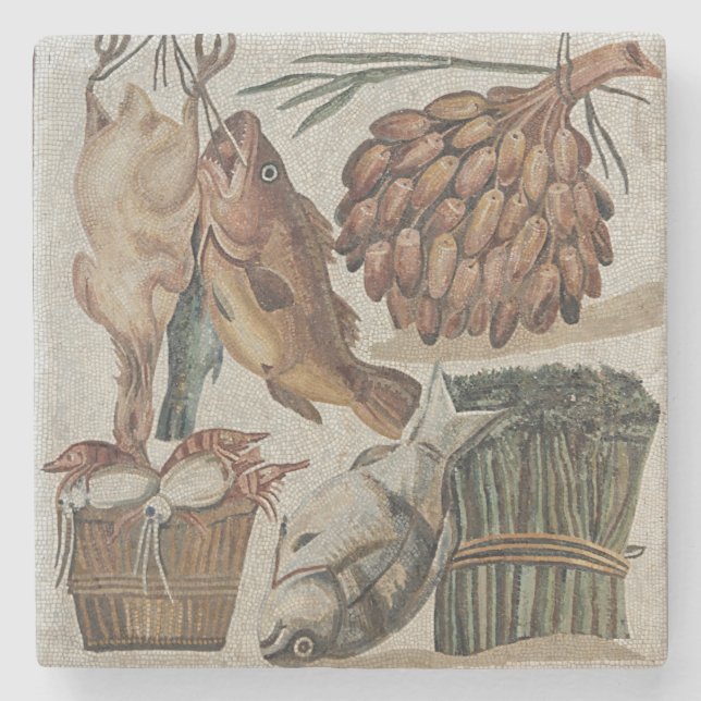 Dessous-de-verre En Pierre Dessous de verre romains de pierre de mosaïque (Devant)