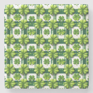 Dessous-de-verre En Pierre Dessous de verre shamrock