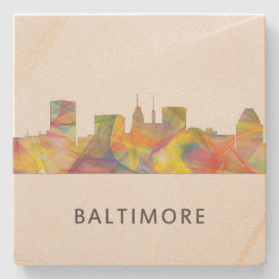 Dessous-de-verre En Pierre Dessous de verre Skyline Baltimore, Maryland