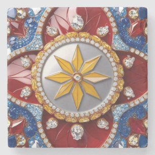 Dessous-de-verre En Pierre Dessous de verre spécial en pierre aux couleurs co