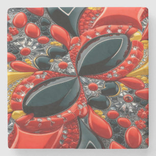 Dessous-de-verre En Pierre Dessous de verre spécial en pierre avec couleurs a