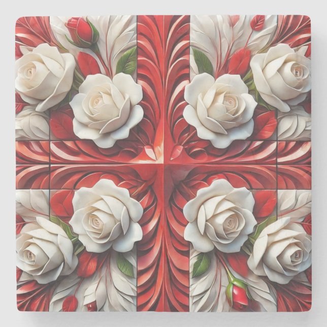 Dessous-de-verre En Pierre Dessous de verre spécial en pierre avec design Ros (Devant)