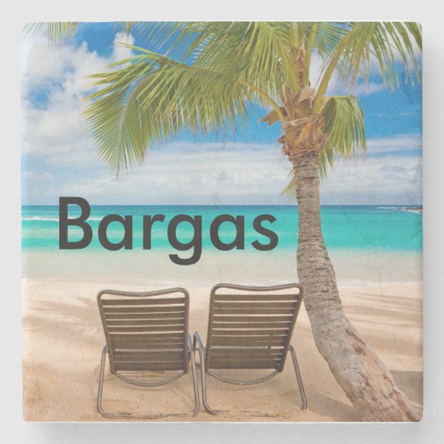 Dessous-de-verre En Pierre Dessous de verre tropicaux faits sur commande de (Devant)