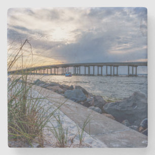 Dessous-de-verre En Pierre Destin East Pass Sunset Stone coaster