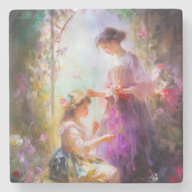 Dessous-de-verre En Pierre Deux amis (Devant)