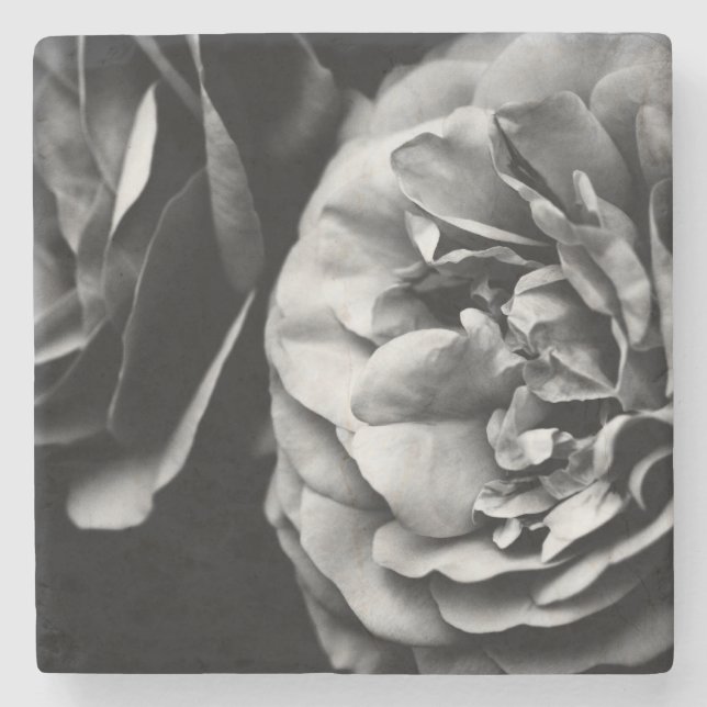 Dessous-de-verre En Pierre deux roses (Devant)