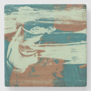 Dessous-de-verre En Pierre Deux vers le haut du nord