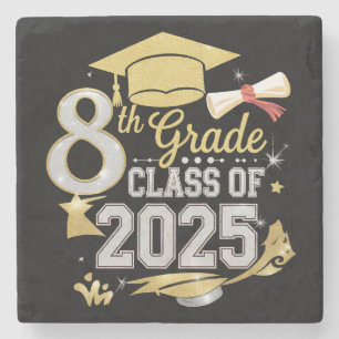 Dessous-de-verre En Pierre Diplômé de la promotion 2025 de 8e année