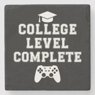 Dessous-de-verre En Pierre Diplômé de niveau universitaire Joueur de jeux vid