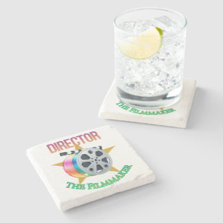 Dessous-de-verre En Pierre Director - The Filmmaker Stone Coaster