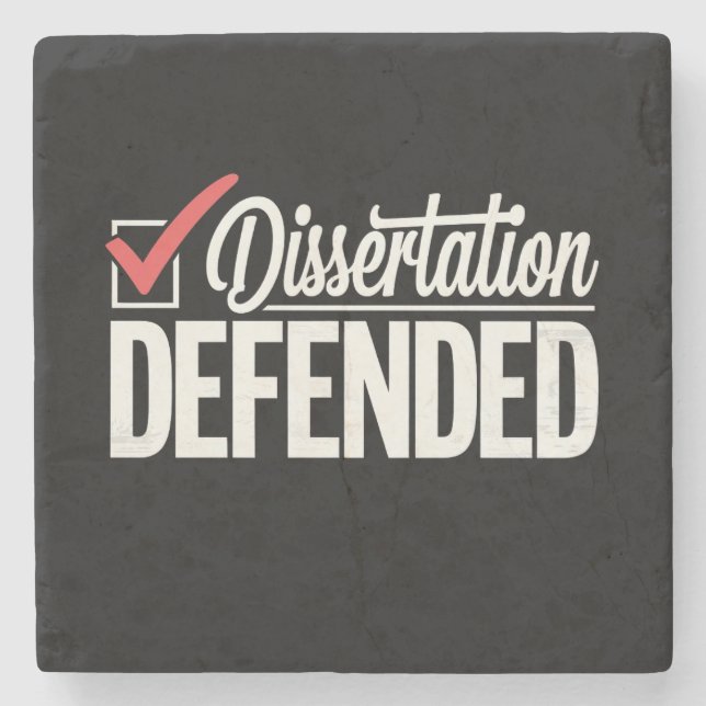 Dessous-de-verre En Pierre Dissertation Défendu Doctorat Diplômé (Devant)