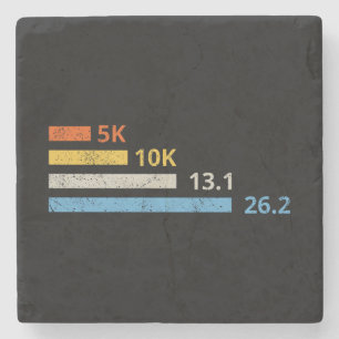 Dessous-de-verre En Pierre Distances de course I - 5K 10K 13,1 26,2 Marathoni
