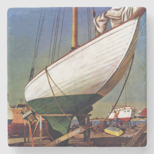 Dessous-de-verre En Pierre Dock sec par John Atherton